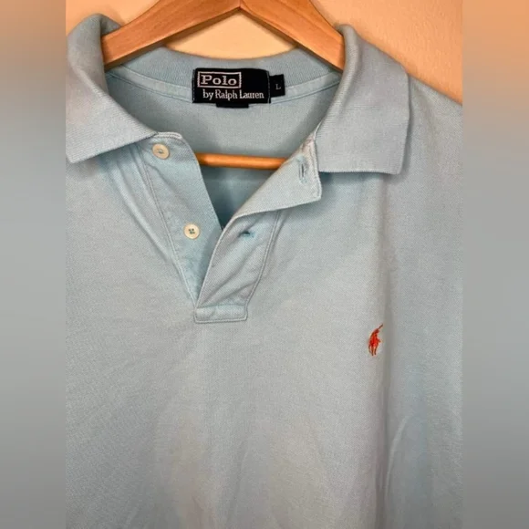 Polo Ralph lauren Men’s Blue Short Sleeve Polo Shirt Size Large - Picture 6 of 10